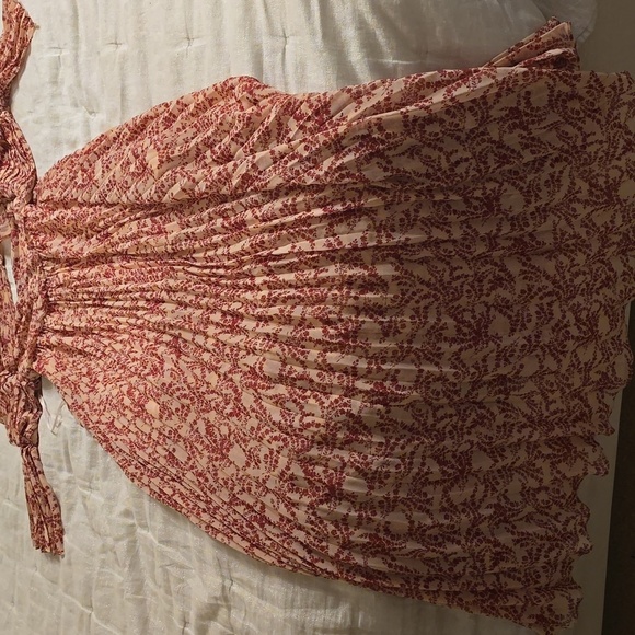 Olivaceous Red Floral Maxi Dress Size S - Picture 6 of 12